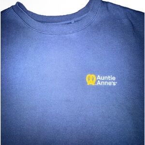 Unisex Size XL Auntie Anne’s Fleece Sweatshirt Crew Neck Employee Uniform